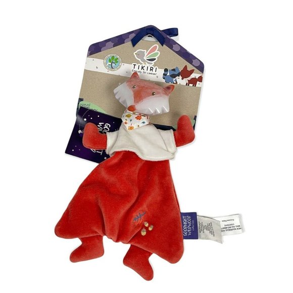 New Tikiri Fox baby lovey Blanket Toy Goodnight Wildwood Comforter Teething - Picture 1 of 9